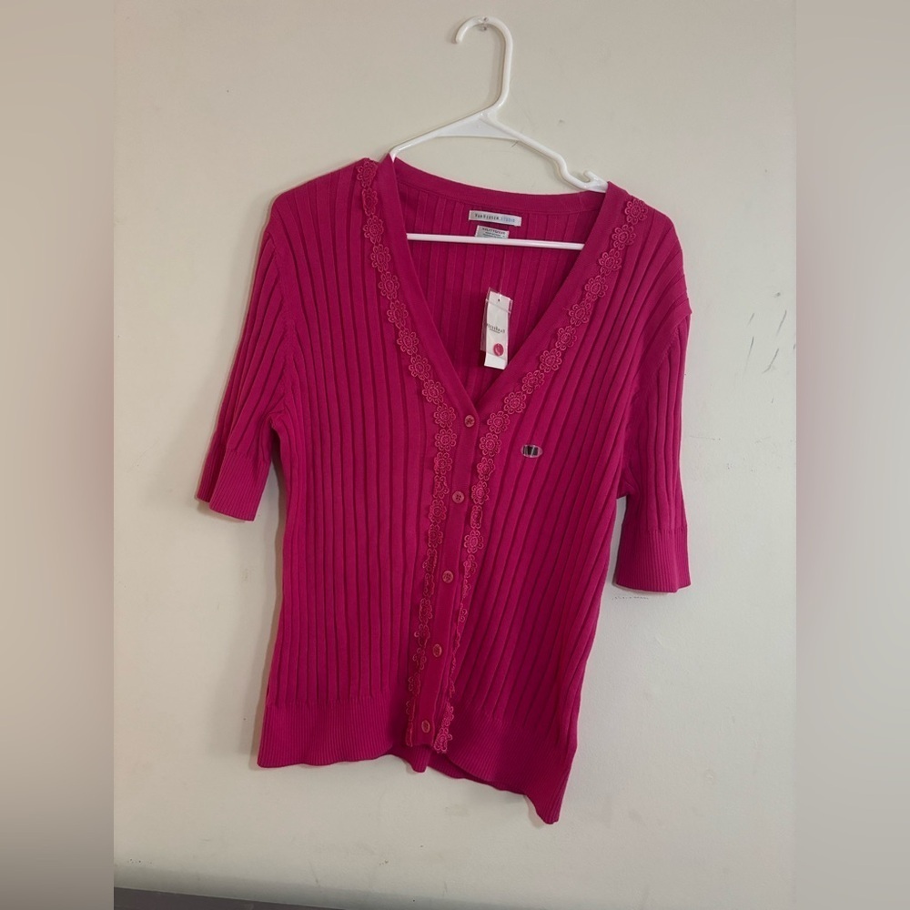 NEW Van Heusen - Women's V Neck Button Cardigan Sweater Size XXL‎